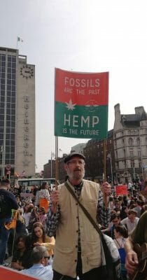Jim at a March for Climate Change 