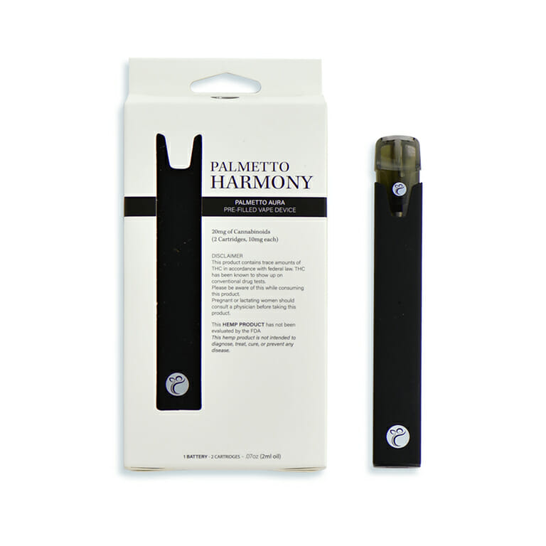 Palmetto Aura Pre-filled Vape Pen • The Hemp Company