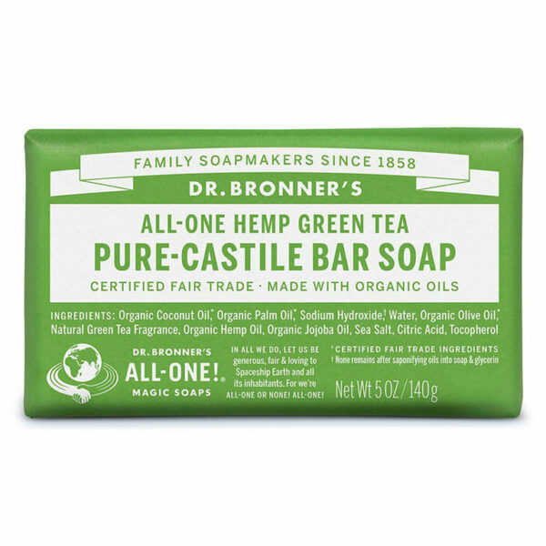 Pure Castile Bar Soap Green Tea by Dr. Bronner's