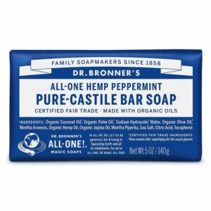 Pure Castile Bar Soap Peppermint by Dr. Bronner's