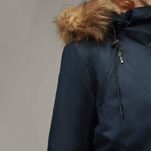 Ladies Designer Winter Coat Navy Colour