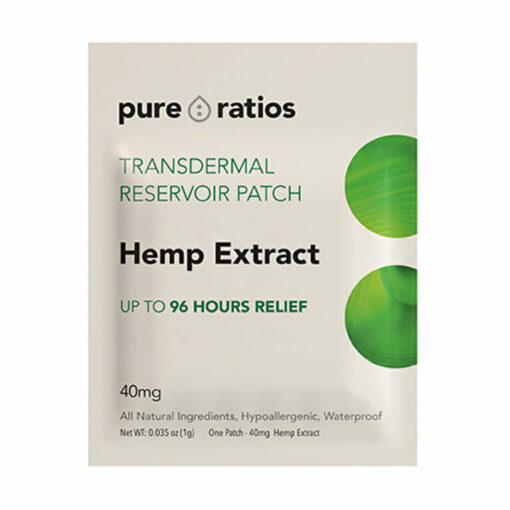 Transdermal Hemp Extract Patch by Pure Ratios