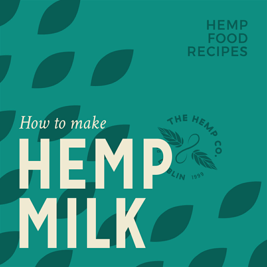 How to make hemp milk intro graphic for recipe