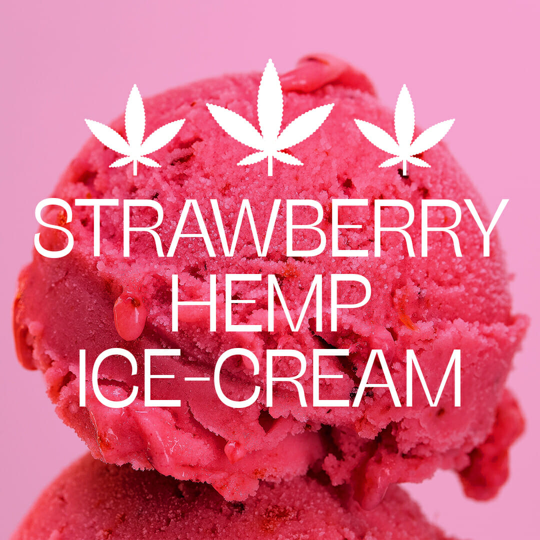 Strawberry Hemp Ice Cream Recipe Image