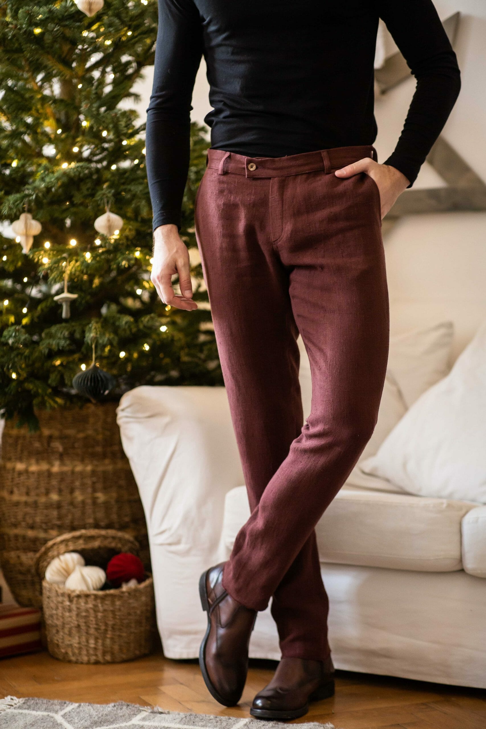 Buy RARE Maroon Womens Solid Casual Pants | Shoppers Stop