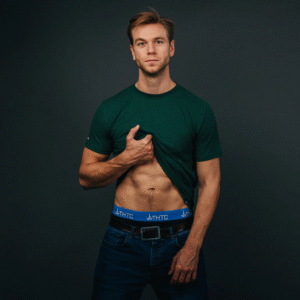 THTC Essential Hemp Boxers - Blue Band